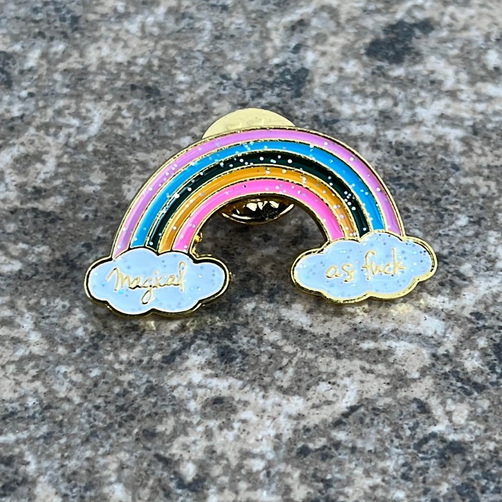 Magical AF Rainbow Brooch lapel pin backpack‎ pin